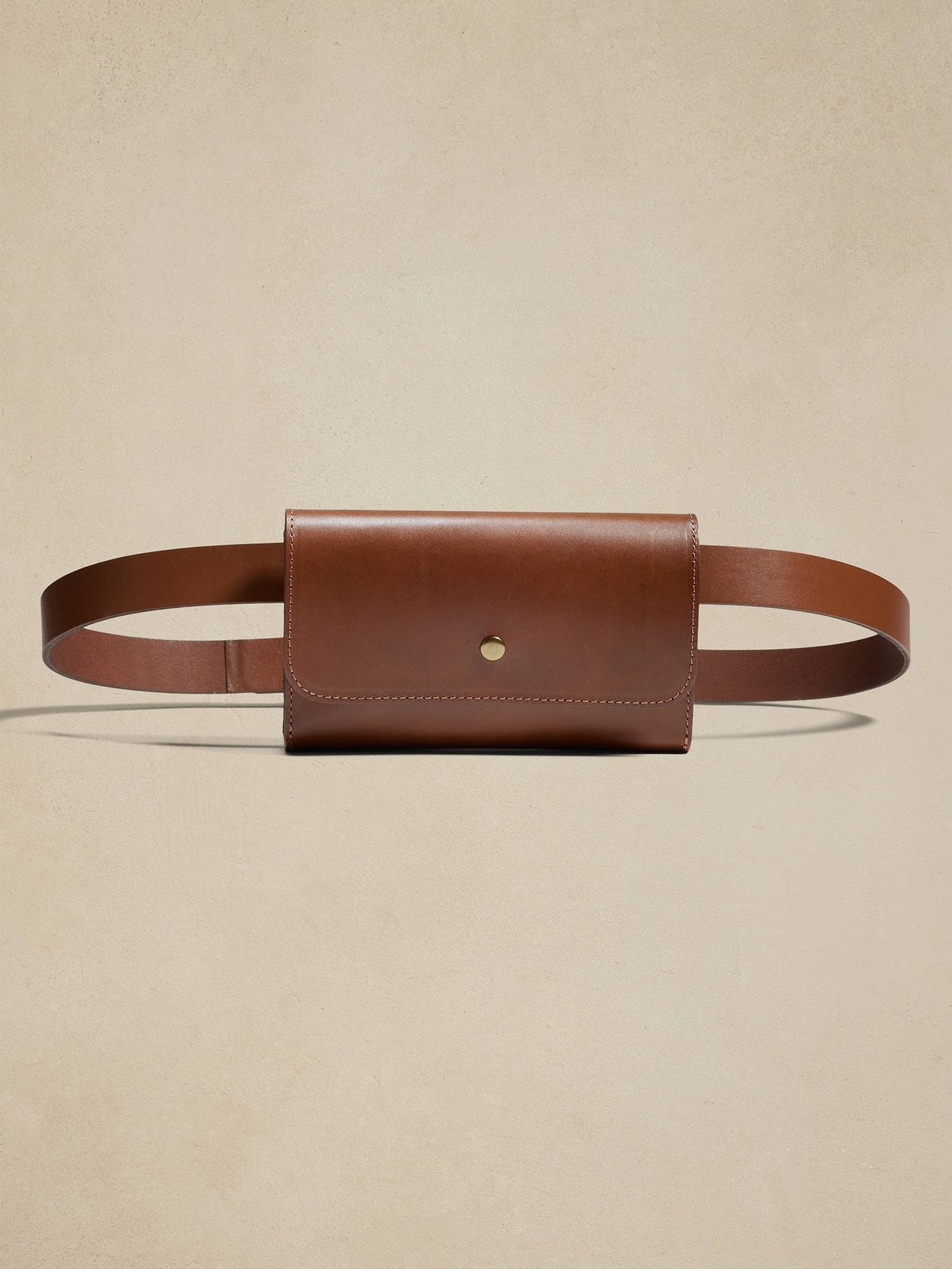 Leather Belt Bag Cognac Regular Size Xs/S