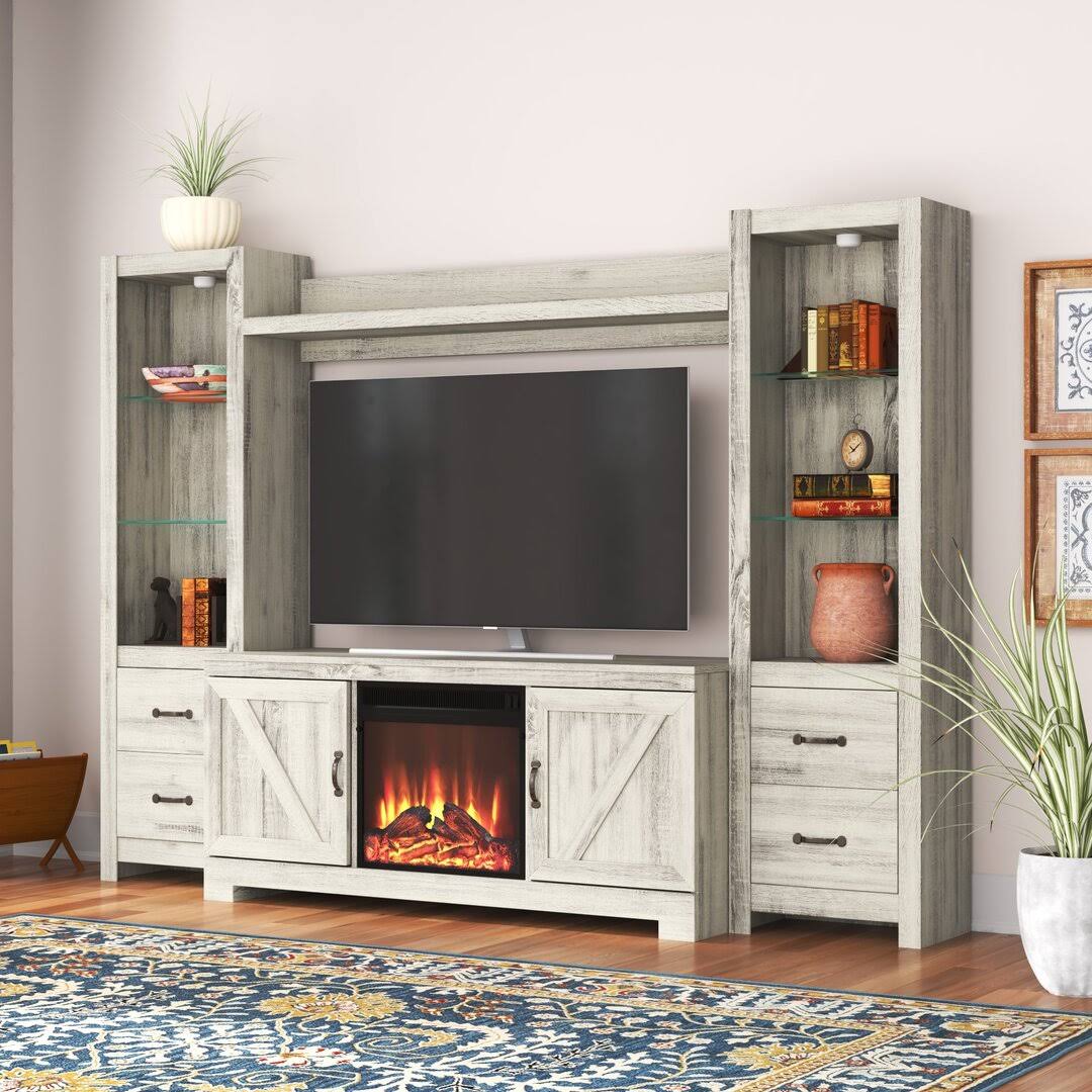 Entertainment Center For Tvs Up To 60 With Fireplace Included Gracie Oaks