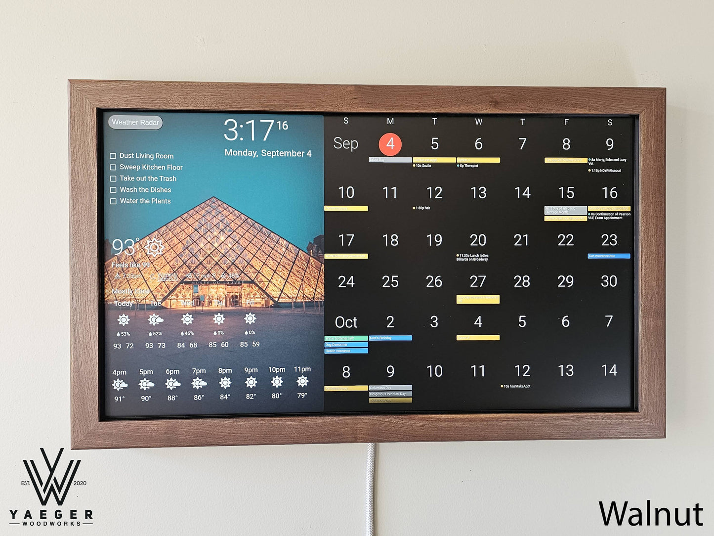 27in Touchscreen Smart Calendar / Dakboard/ Smart Wall Display / Photo Viewer