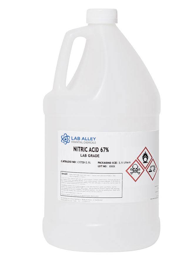 Acid 67% Solution, Lab/Technical Grade, 2.5 Liters By Lab Alley