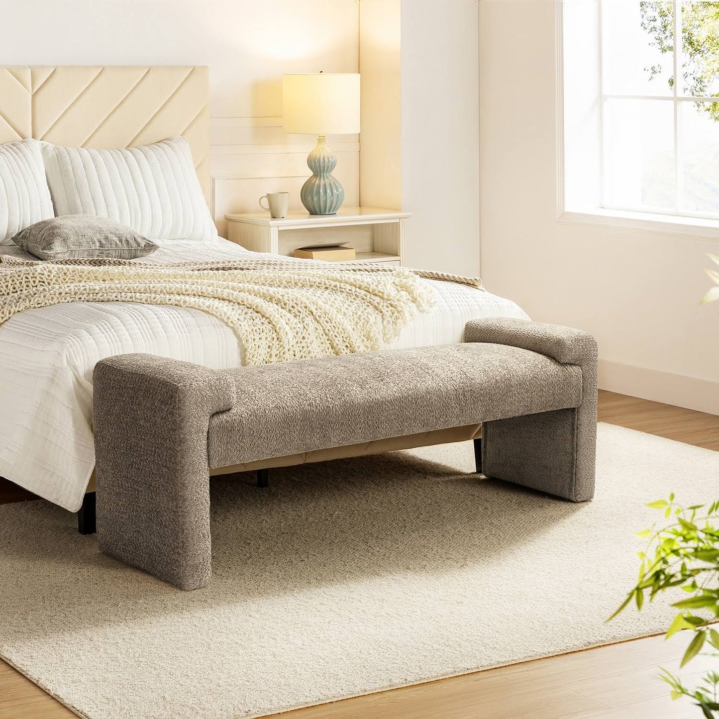 Upholstered Bedroom Bench By Hulala Home