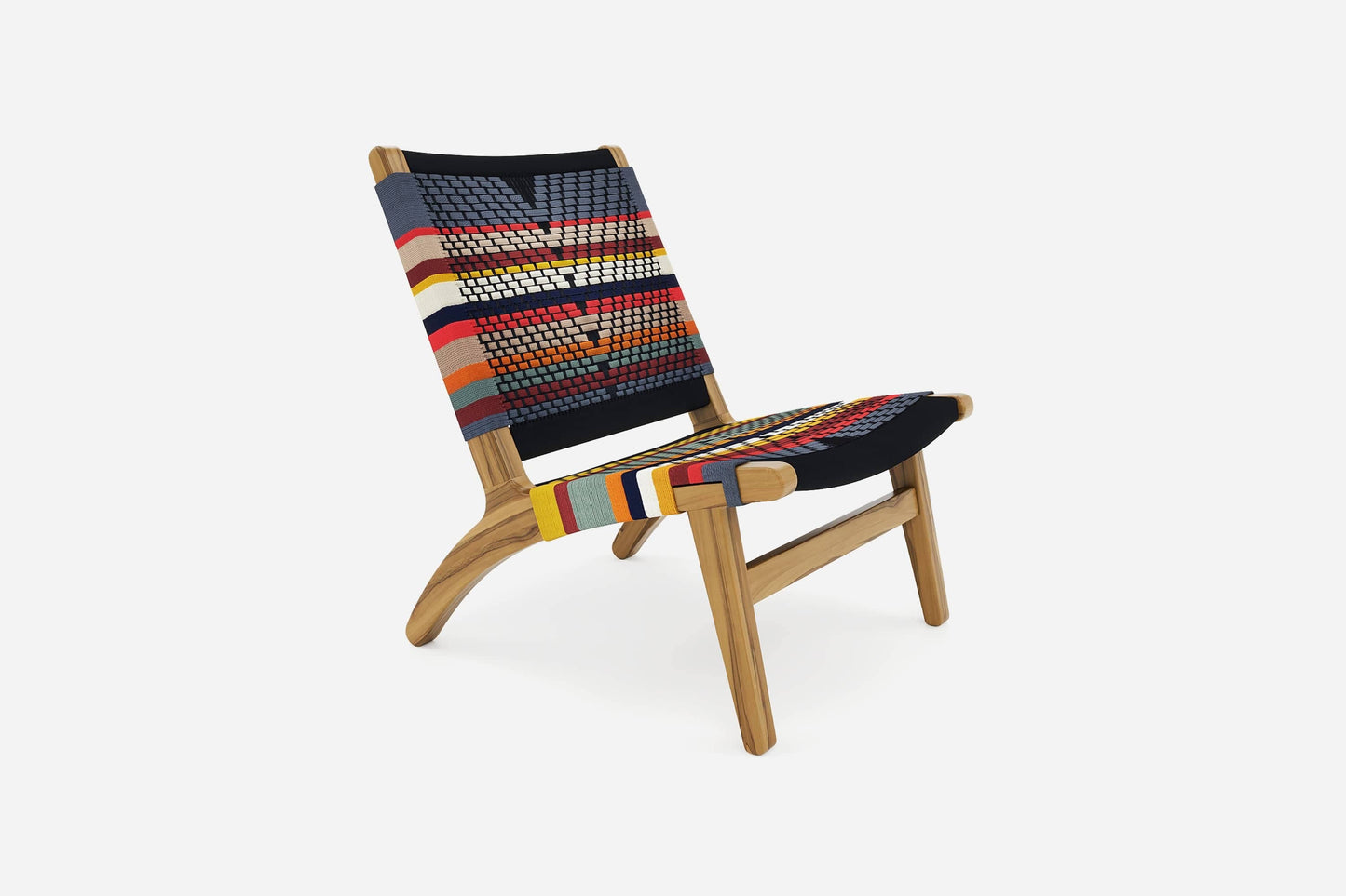 Masaya Lounge Chair In San Geronimo Pattern | Modern Handcrafted Furniture