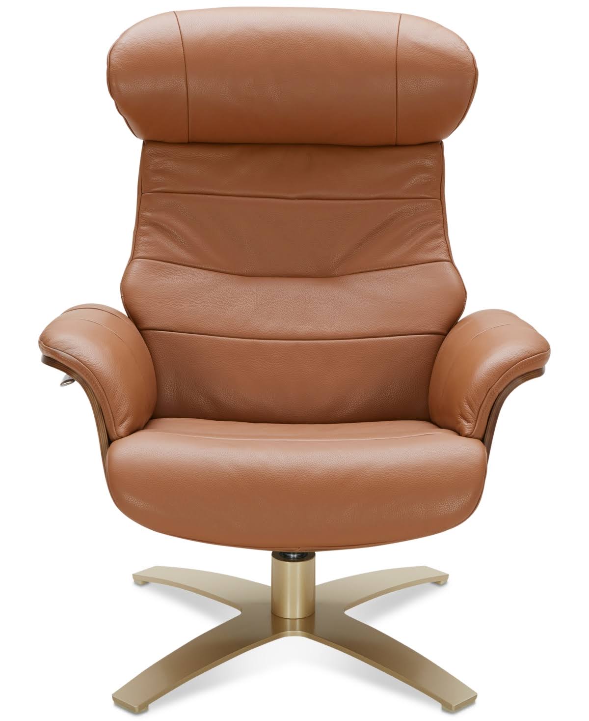Annaldo Leather Swivel Chair