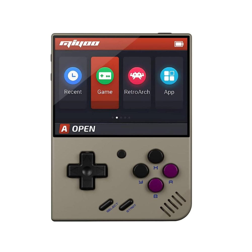Mini Plus Retro Handheld Game Console Gray Color Include 64gb Card 3.5inch Ips Game Console Linux System Classic Gaming Player Ps1