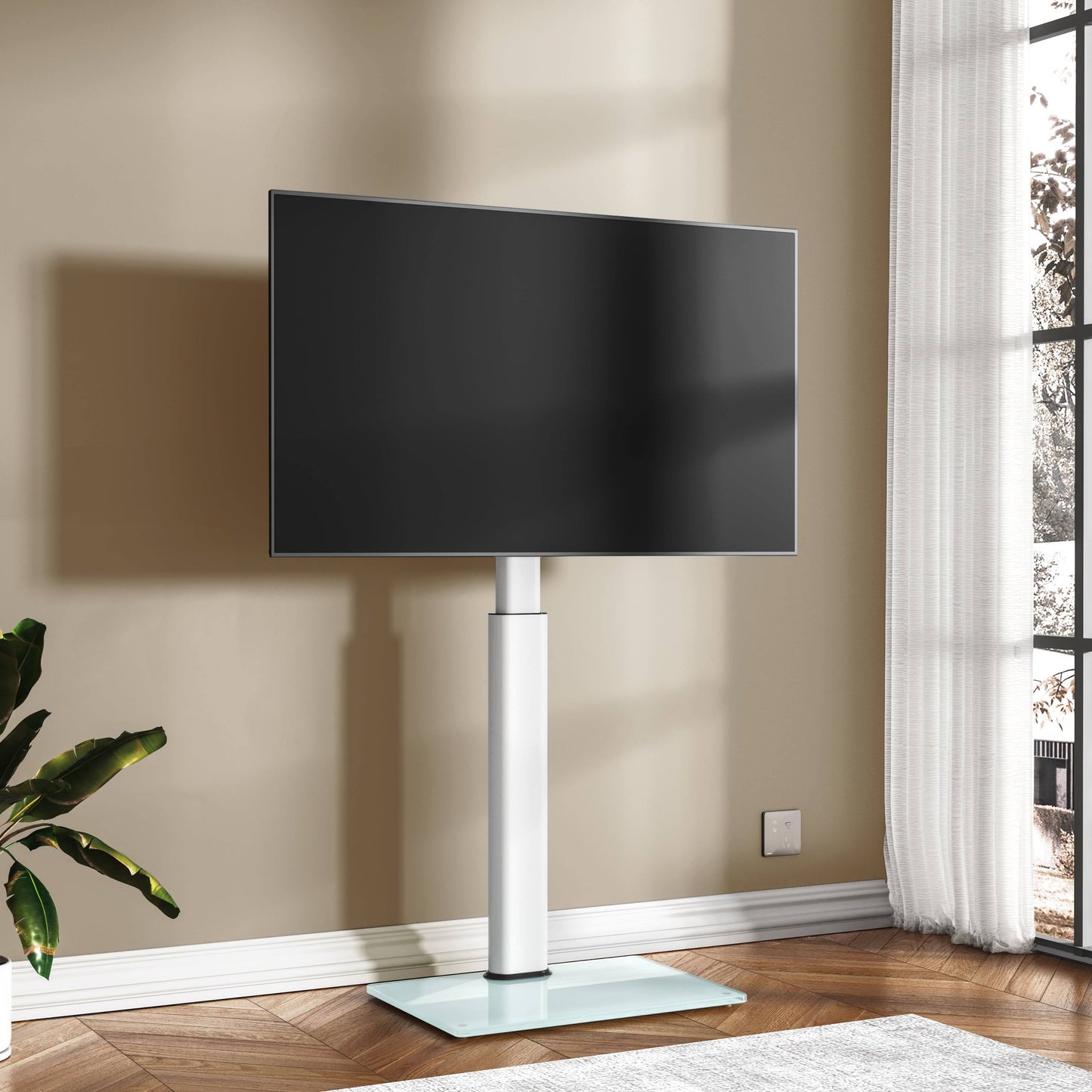 Stand With Swivel Mount For Tvs Up To 60