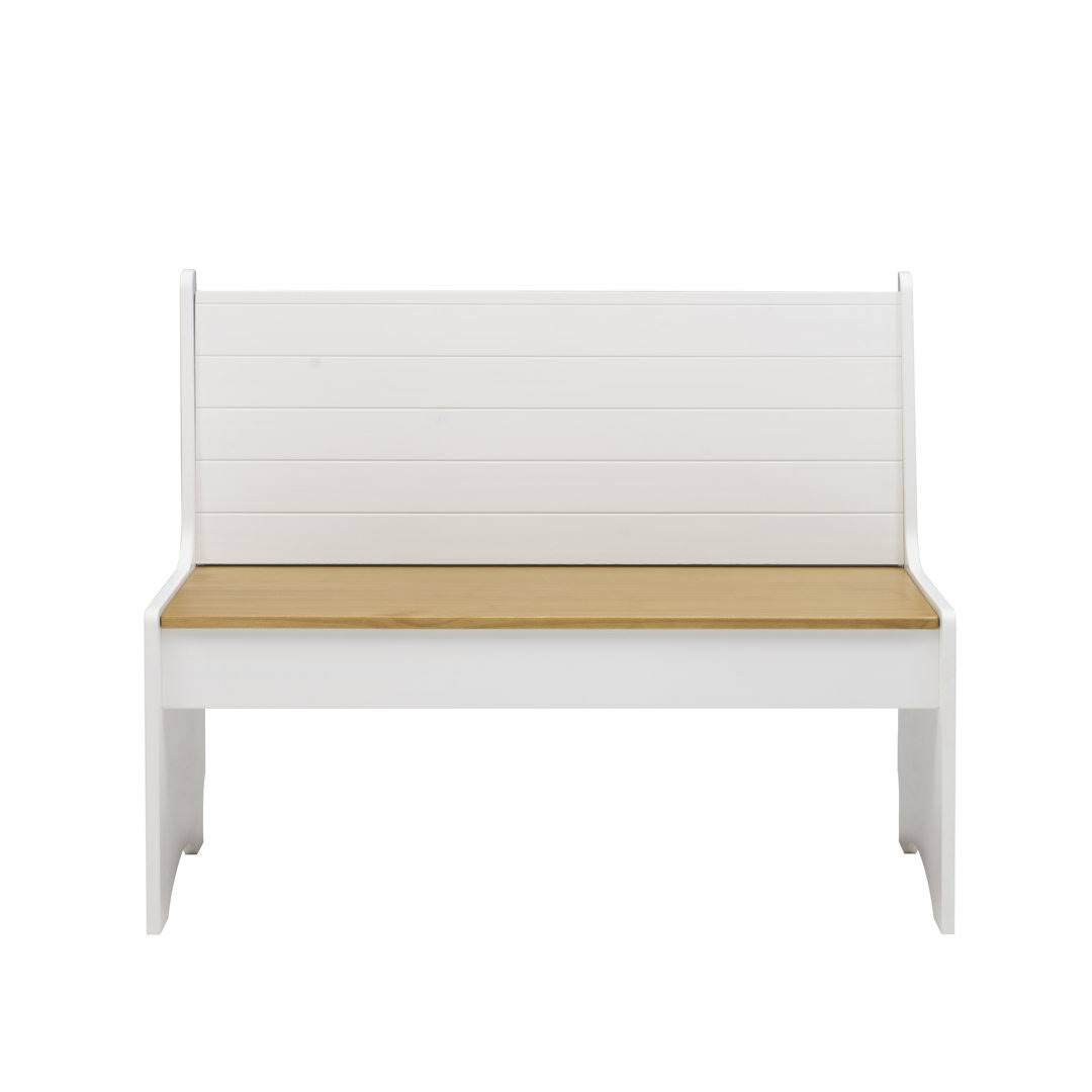 Wood Flip Top Storage Bench Sand & Stable Color/Pattern