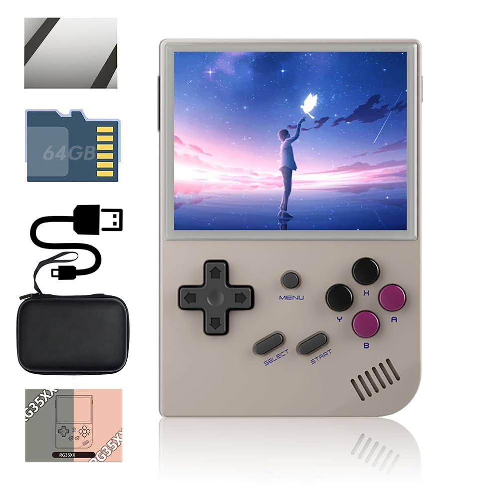 Rg35xx Handheld Game Console 3.5 Inch Ips Retro Games Consoles Classic Emulator Hand-Held Gaming Preinstalled Hand Held Video System