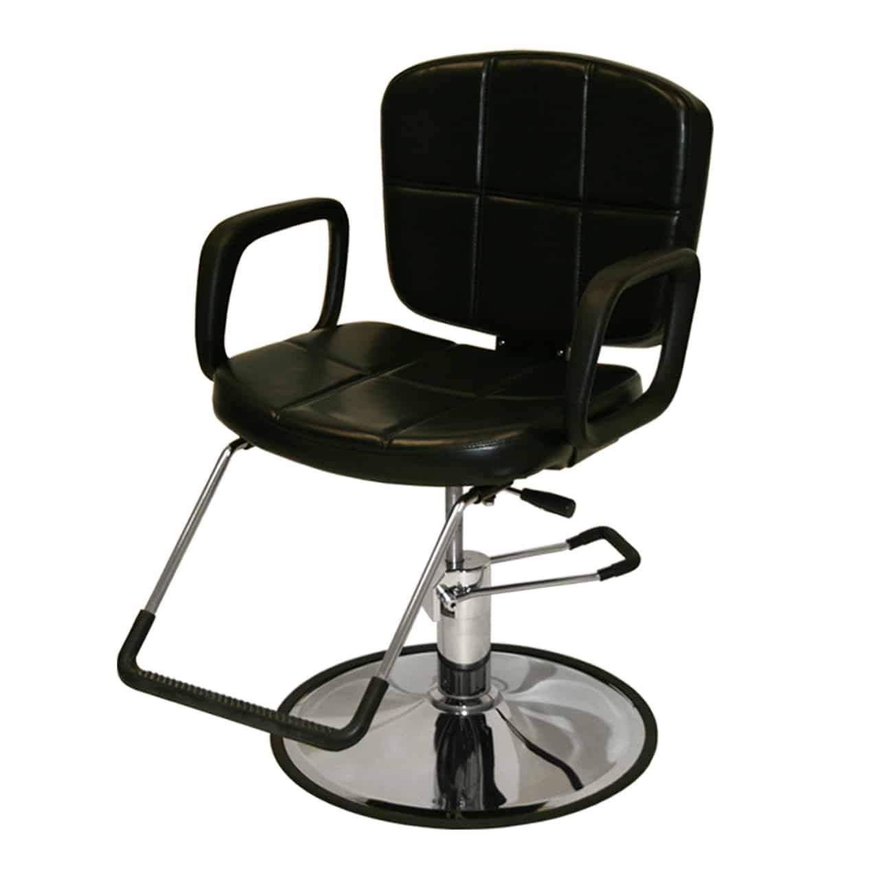 Black Reclining All Purpose Styling Chair
