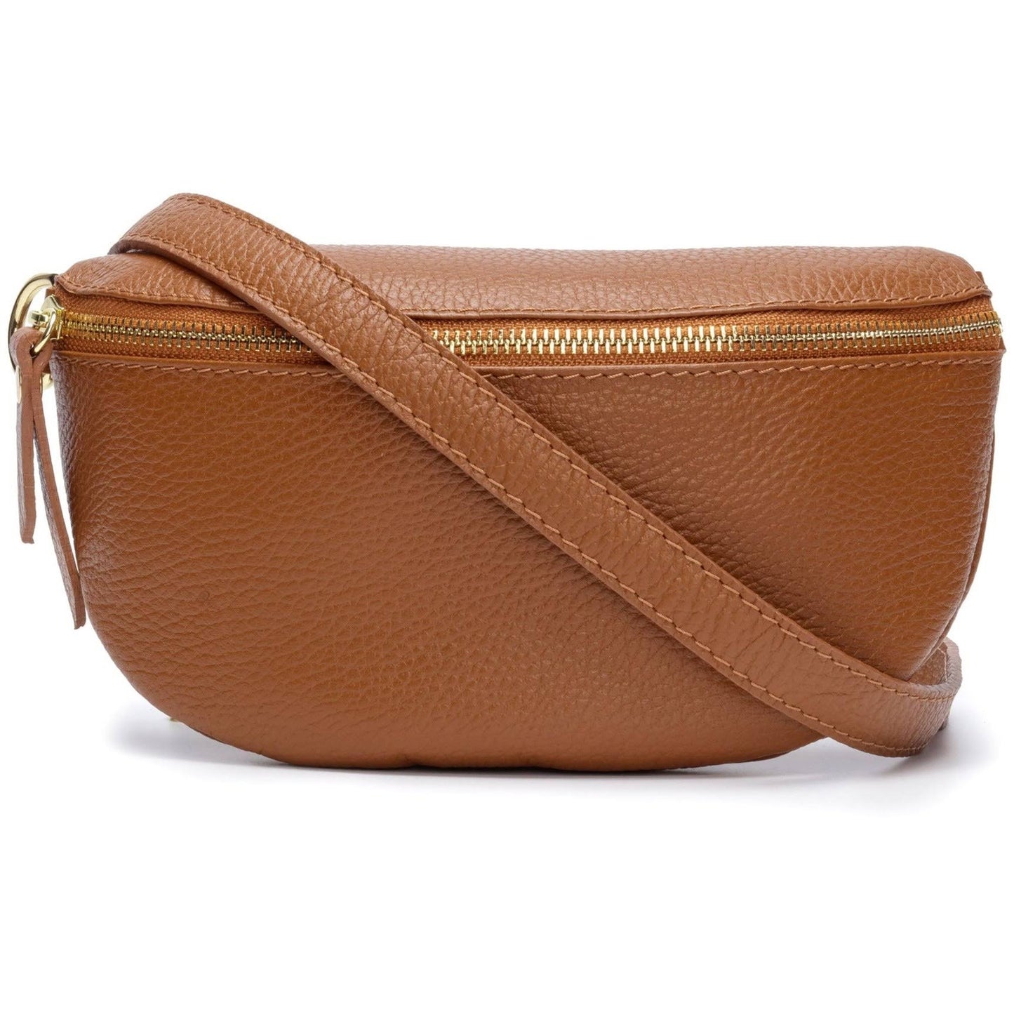 Fanny Pack Made In Italy | Premium Genuine Leather Bum Bag | Designed In London | Tan | Elie Beaumont
