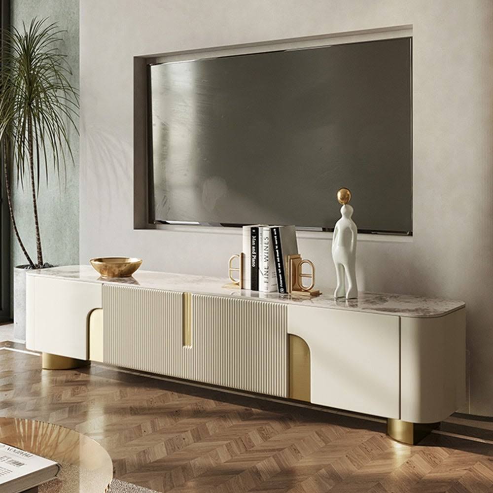 Tv Stand Luxury Tv Console With Cabinet Storage