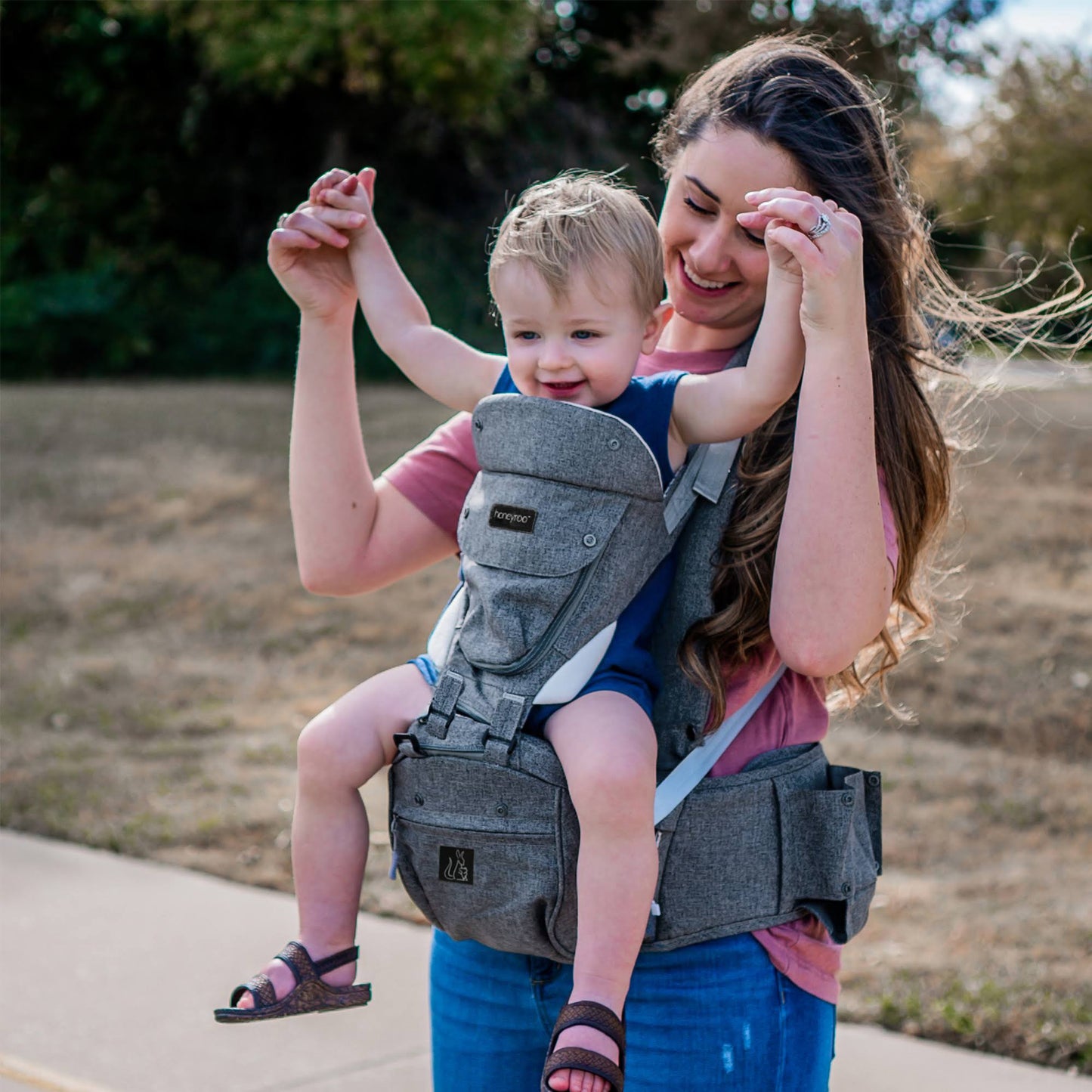 Joey Classic, Best Rated Ergonomic 3d Hip Seat Baby Carrier, Light Weight And Breathable, 6 In 1 Position, 3-36 Months, Front And Back Carry